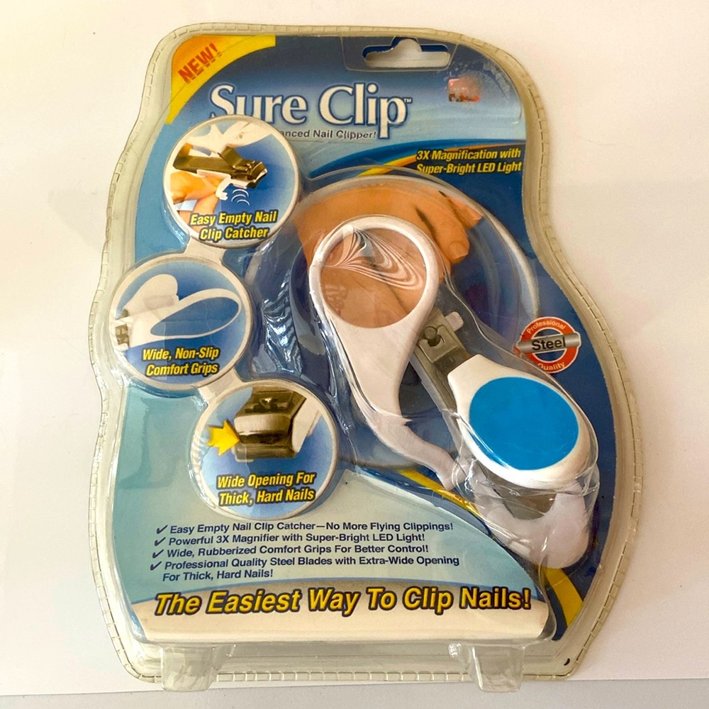 🆕 Nail clipper with magnifying glass and LED light